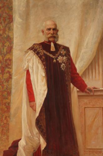Vlaho Bukovac | Portrait of Franz Joseph I, 1897 | oil on canvas, 180.6 x 121 cm