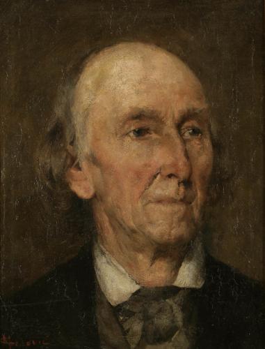 Celestin Mate Medović | Study of an Old Man, 1890 | oil on canvas, 41.5 x 32.5 cm