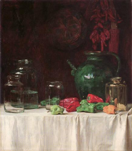 Robert Auer | Natura morte, 1914 | oil on canvas, 80.5 x 70.8 cm