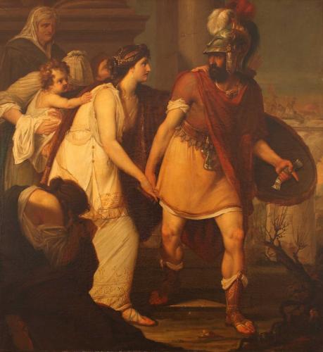 Francesco Hayez | Hector Bidding Farewell to Andromache, 1811 – 1813 | oil on canvas, 165 x 154 cm