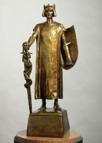 Robert Frangeš Mihanović | Saint Louis, 1900 | gilded bronze, 62 x 275 x 24 cm